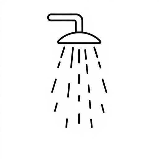 Pictogram voor douchen